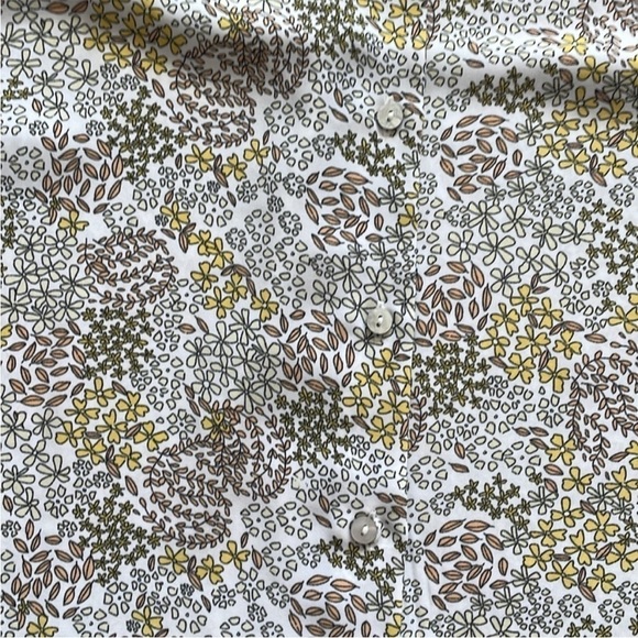 Rachel Zoe Size Small preppy Floral Button-Down Tank Top - Picture 4 of 6